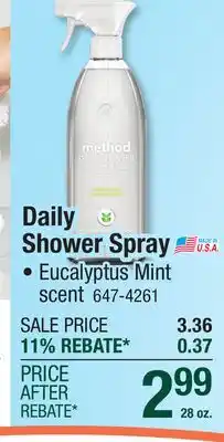 Menards Daily Shower Spray offer