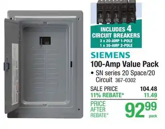 Menards 100-Amp Value Pack offer