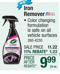 Menards Iron Remover offer