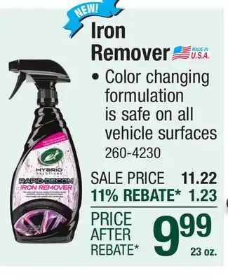Menards Iron Remover offer