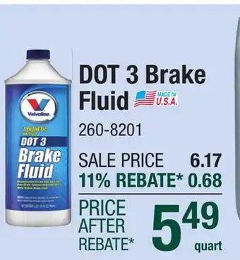 Menards DOT 3 Brake Fluid offer