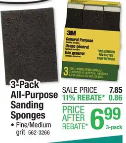 Menards 3-Pack All-Purpose Sanding Sponges offer