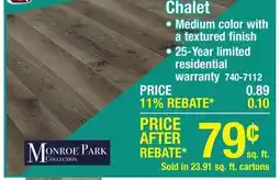 Menards Chalet offer