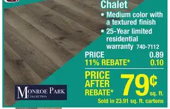 Menards Chalet offer