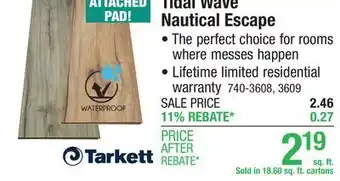 Menards Tidal Wave Nautical Escape offer