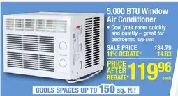 Menards 5,000 BTU Window Air Conditioner offer
