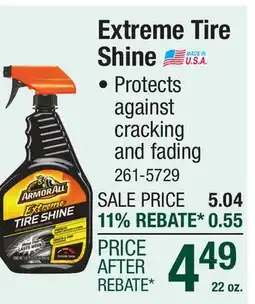 Menards Extreme Tire Shine offer