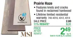 Menards Prairie Haze offer