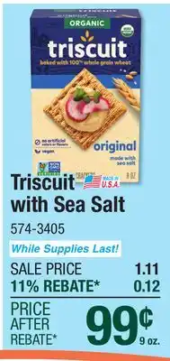 Menards Triscuit with Sea Salt offer