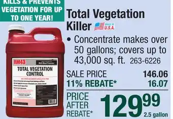 Menards Total Vegetation Killer offer