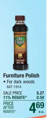 Menards Furniture Polish offer
