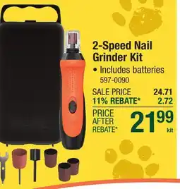 Menards 2-Speed Nail Grinder Kit offer