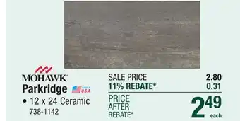Menards Parkridge offer