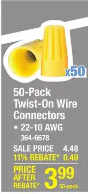Menards 50-Pack Twist-On Wire Connectors offer