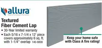 Menards Textured Fiber Cement Lap offer
