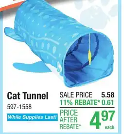 Menards Cat Tunnel offer