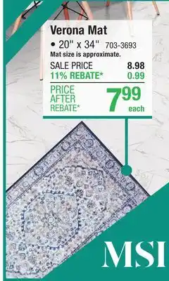 Menards Verona Mat offer