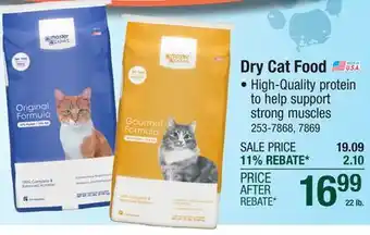 Menards Dry Cat Food offer