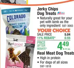 Menards Jerky Chips Dog Treats offer
