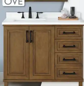 Menards Reno Vanity with Top offer