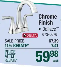 Menards Chrome Finish offer