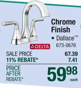 Menards Chrome Finish offer