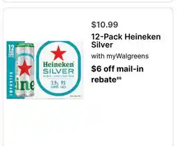 Walgreens 12-Pack Heineken Silver offer