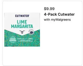 Walgreens 4-Pack Cutwater offer