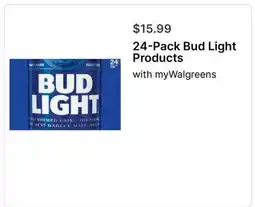 Walgreens 24-Pack Bud Light Products offer