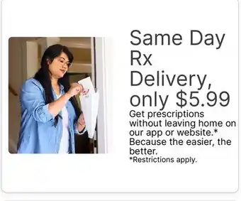 Walgreens Same Day Rx Delivery offer