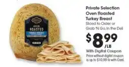 Kroger Private Selection Oven Roasted Turkey Breast offer