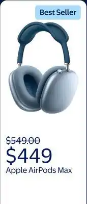 Walmart Apple AirPods Max (Lighting) - Sky Blue offer