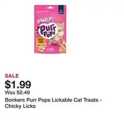 Petsmart Bonkers Purr Pops Lickable Cat Treats - Chicky Licks offer