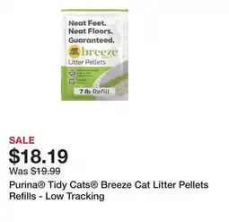 Petsmart Purina Tidy Cats Breeze Cat Litter Pellets Refills - Low Tracking offer