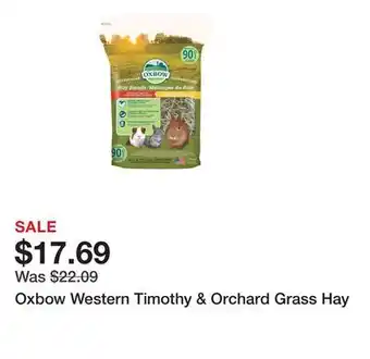 Petsmart Oxbow Western Timothy & Orchard Grass Hay offer