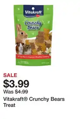 Petsmart Vitakraft Crunchy Bears Treat offer