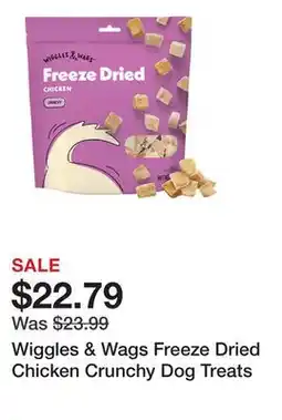 Petsmart Wiggles & Wags Freeze Dried Chicken Crunchy Dog Treats offer