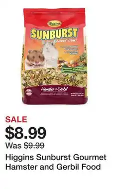 Petsmart Higgins Sunburst Gourmet Hamster and Gerbil Food offer