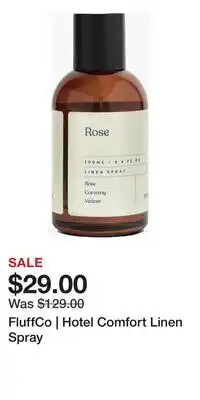 Nordstrom FluffCo | Hotel Comfort Linen Spray offer