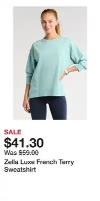 Nordstrom Zella Luxe French Terry Sweatshirt offer