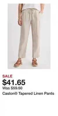 Nordstrom Caslon Tapered Linen Pants offer
