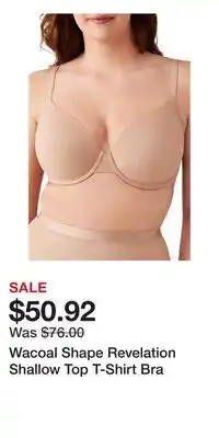 Nordstrom Wacoal Shape Revelation Shallow Top T-Shirt Bra offer