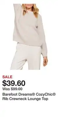 Nordstrom Barefoot Dreams CozyChic Rib Crewneck Lounge Top offer