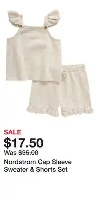 Nordstrom Nordstrom Cap Sleeve Sweater & Shorts Set offer