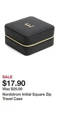 Nordstrom Nordstrom Initial Square Zip Travel Case offer