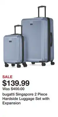 Nordstrom bugatti Singapore 2 Piece Hardside Luggage Set with Expansion offer