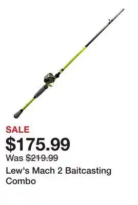 Dick's Sporting Goods Lew's Mach 2 Baitcasting Combo offer