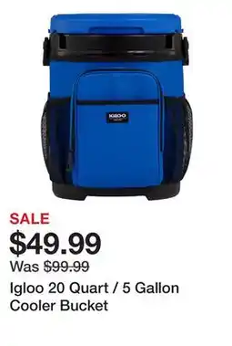 Dick's Sporting Goods Igloo 20 Quart / 5 Gallon Cooler Bucket offer