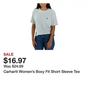 Dick's Sporting Goods Carhartt Women's Boxy Fit Short Sleeve Tee offer