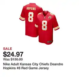 Dick's Sporting Goods Nike Adult Kansas City Chiefs Deandre Hopkins #8 Red Game Jersey offer